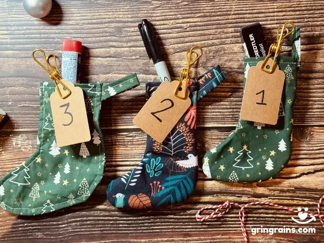 Nikolausschühchen nähen: Nähanleitung für einen Adventskalender