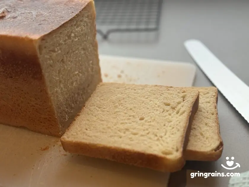 Buttermilch Brot geschnitten